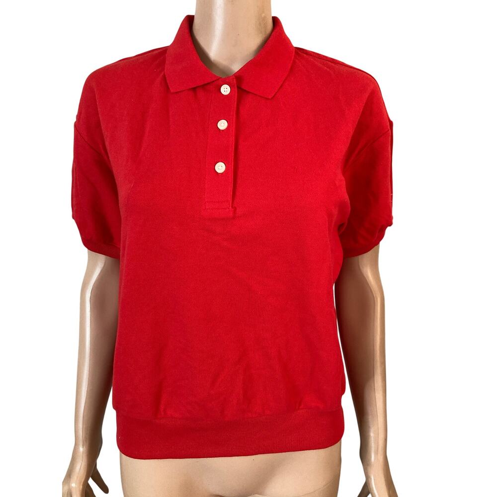 Everlane Red Polo Knit Top - Picture 2 of 10